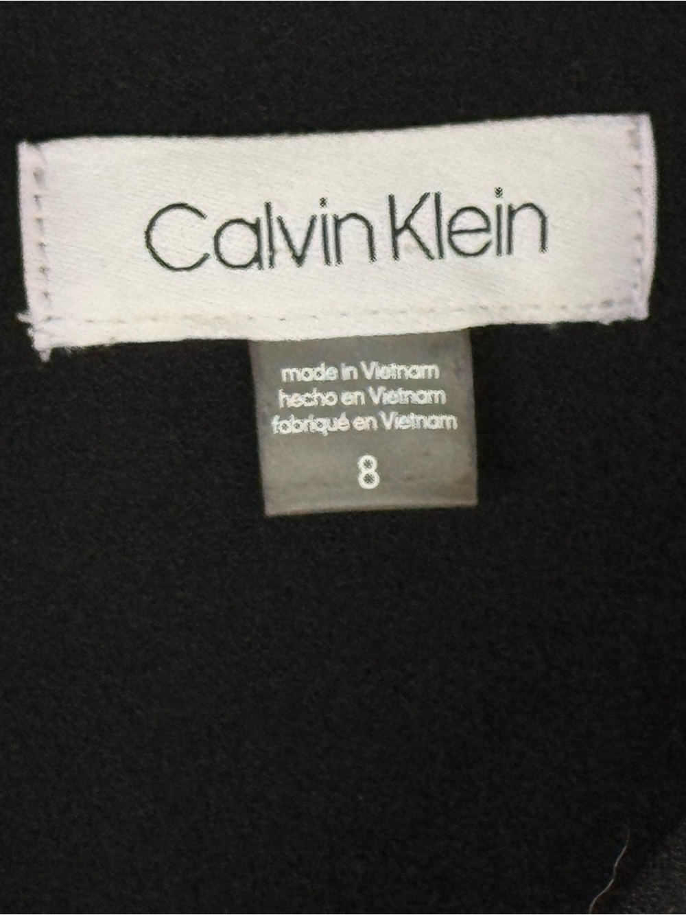 NWOT! Calvin Klein Women's Belted Midi Fit Flare Cocktail Dress Black Sz 8 - Picture 2 of 9